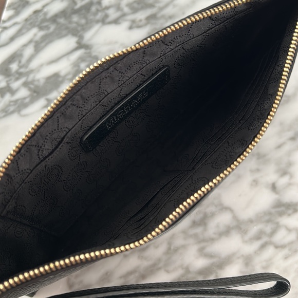 Michael Kors Black Clutch/Wristlet with Gold Hardware - Picture 4 of 4